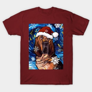 Bloodhound Santa T-Shirt